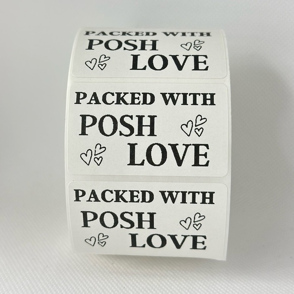 STICKERAFT Other - COPY - Packaged with Posh Love | Thank you sticker for postmark sellers …